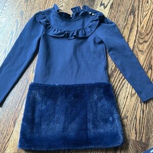 Elegant Navy Blue Kids Formal Dress